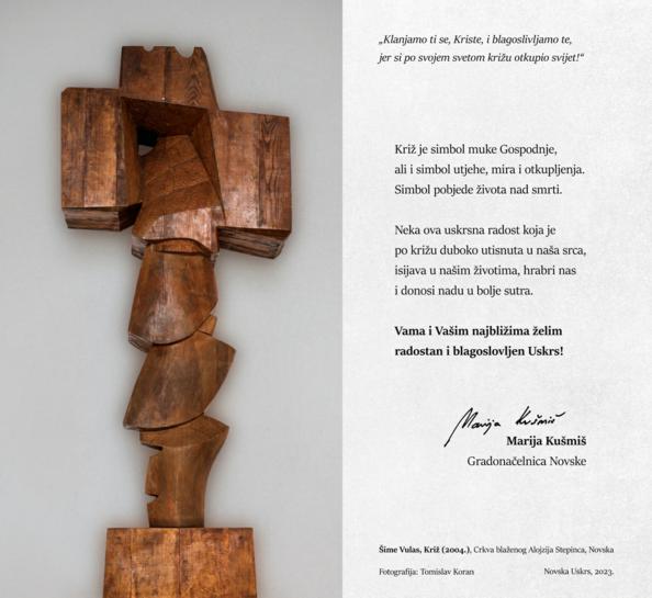 Uskrsna čestitka gradonačelnice Marije Kušmiš