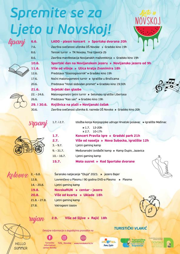 Ljeto u Novskoj 2023. - program