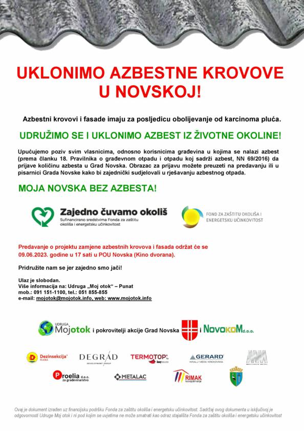 Zamjena azbestnih krovova u Novskoj