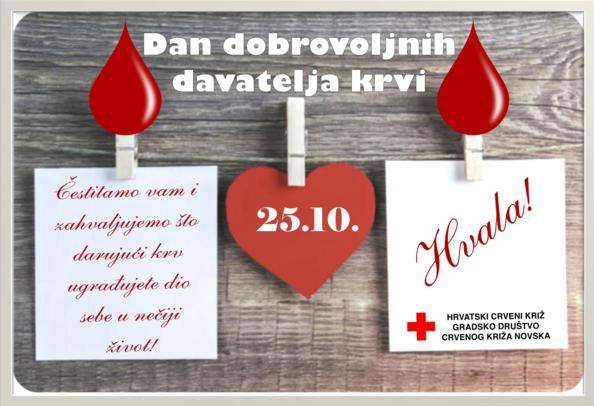 Čestitka povodom Dana dobrovoljnih darivatelja krvi