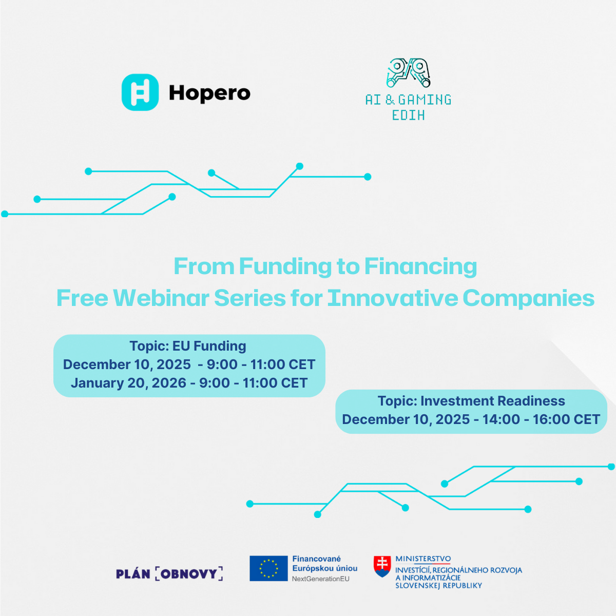 Besplatni međunarodni webinari za hrvatske poduzetnike: EU financiranje i investicijska spremnost