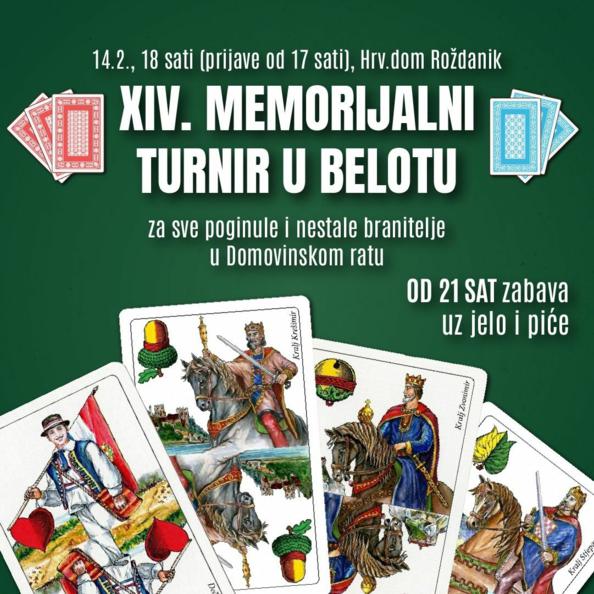 XIV. memorijalni turnir u belotu u Roždaniku