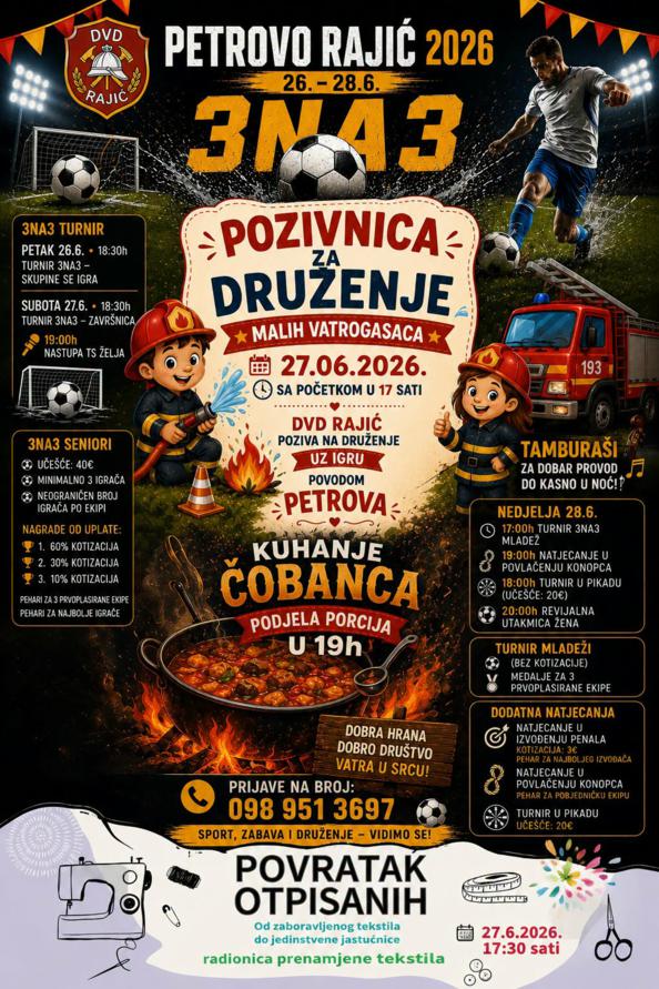 Pozivnica na obilježavanje „Petrova“ u Rajiću